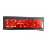 Gafete de Nombre LED Rojo (102 x 33 x 5mm)