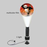 15W Black Desktop or Mountable LED Gobo Projector Advertising Logo Light (with Custom Fullcolor Static Glass Gobos)