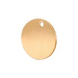 100pcs Round Blank Brass Tag Dog Tag Pendant for engraving (25mm x 2mm)