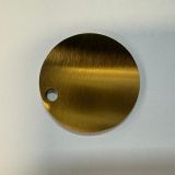 100pcs Round Blank Golden Brass Tag Dog Tag Pendant for Engraving